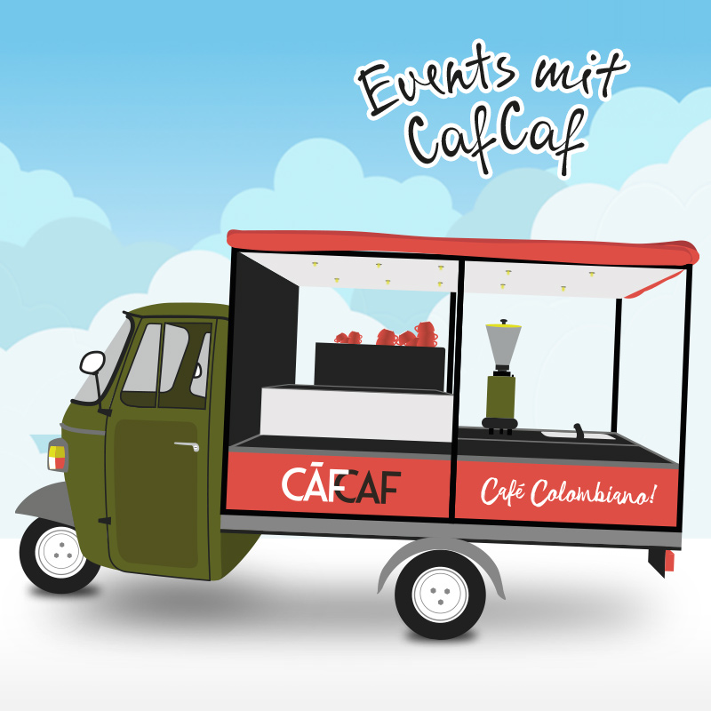 CafCaf Kaffeemobil – unsere italiensche Ape Kaffeebar auf deine Event