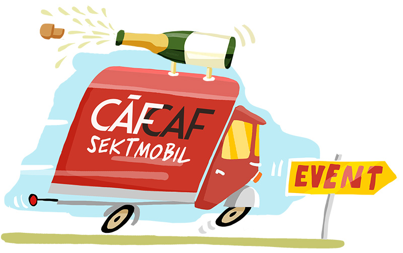 CafCaf Event Sektmobil für Berlin und Brandenburg