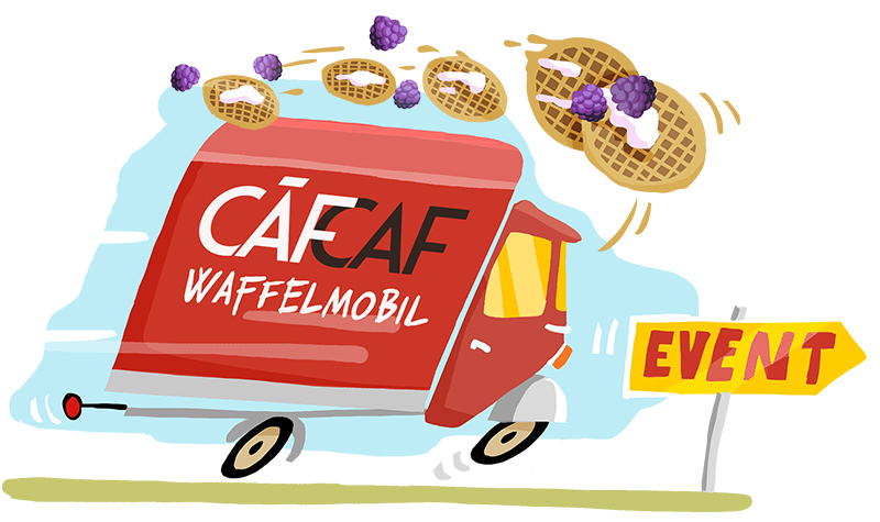 CafCaf Ape: unser Waffelmobil für dein Event